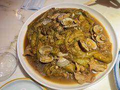 茄子炖蚬子-日丰园海肠水饺·老字号大连海鲜(银泰城店)