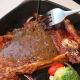 原切谷饲牛扒 七成熟美味刚刚好🥩