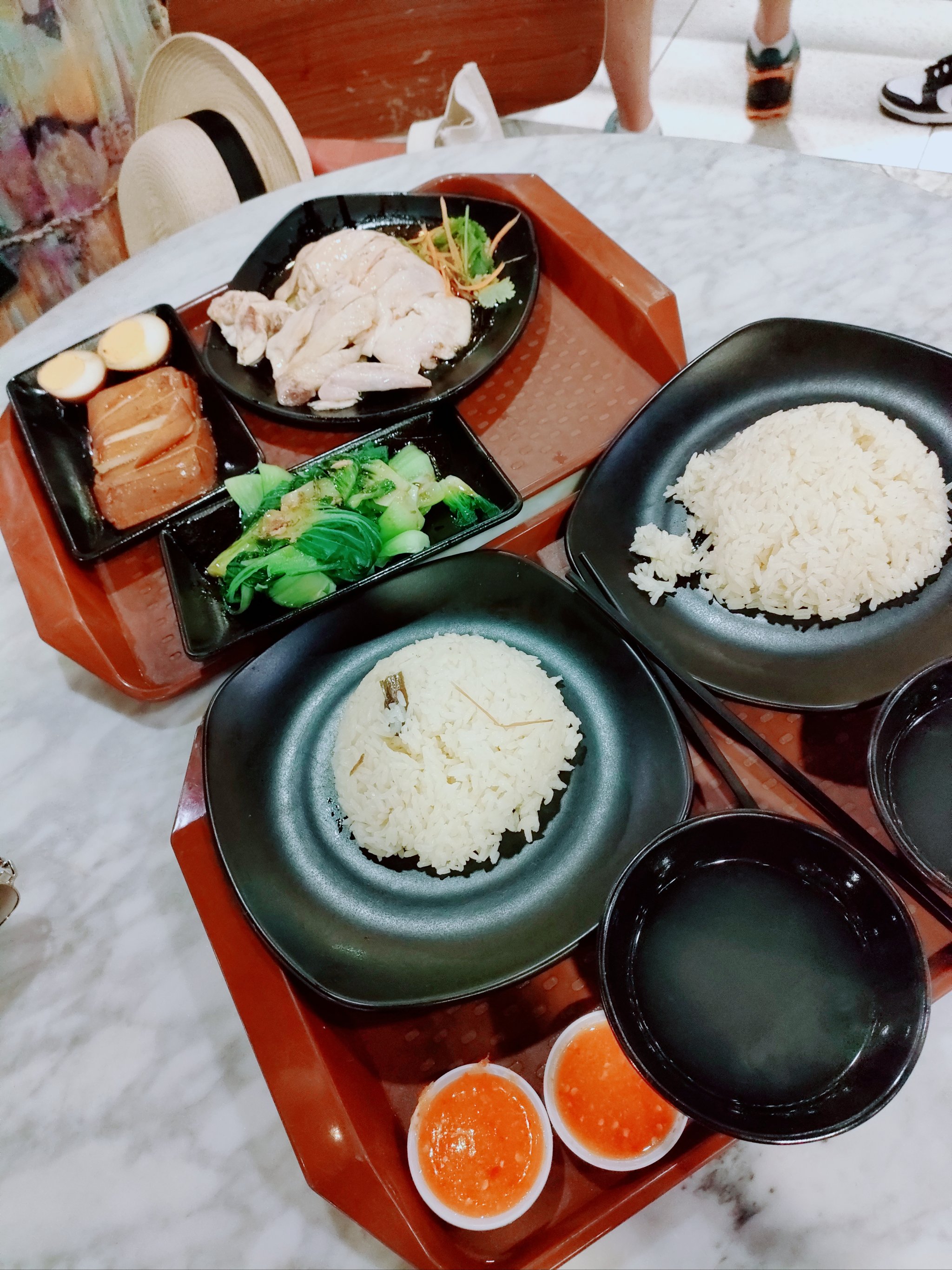 新加坡油鸡饭图片