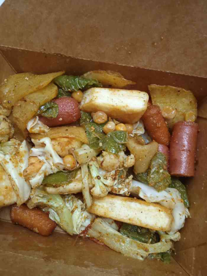 左炸右拌·炸串拌饼(徐汇桂林店)-"夜宵点的除了金针菇其他太淡了,没