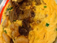 滑蛋牛肉虾仁米饭-有章牛杂(石厦店)