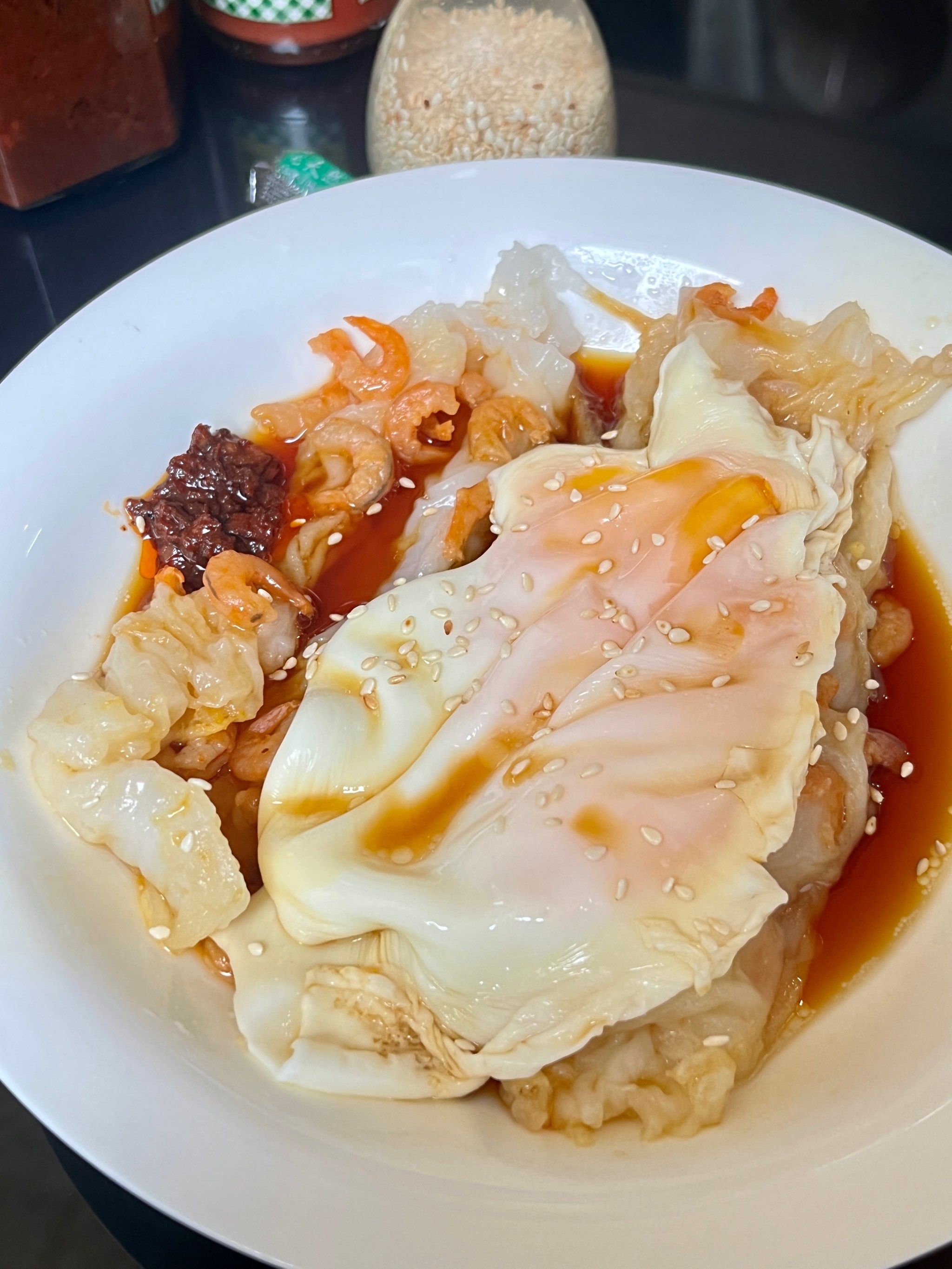 半熟流心蛋拉布粉