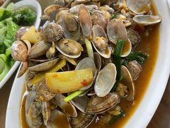 姜葱炒花甲-明记海鲜大排档(巽寮湾店)