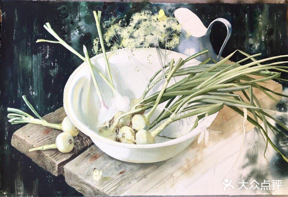 🌵一组超写实的水彩静物绘画步骤！