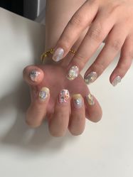 -复古绿·少女主题美甲美睫