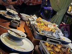 自助取餐区-绿茶餐厅(深圳龙华天虹购物中心店)