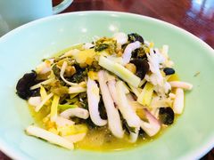 雪菜冬笋炒目鱼-虎哥私房菜(馒头山店)