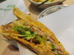 双蛋肉松培根-煎饼道·新鲜现做(桐梓林店)