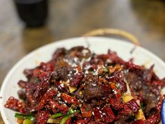 干煸牛胸膘-小辣椒·川菜馆·羌家铜锅土火锅(茂县店)