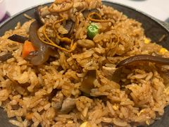 菜心牛肉粒炒饭-杯子红牛排(创意产业园店)