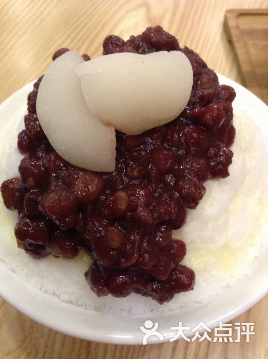 红豆年糕雪花冰