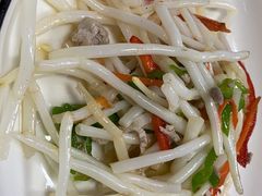 芦苇根炒肉丝-梦缘水乡·湖景餐厅