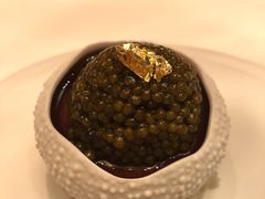 金箔鱼子酱海胆-Amber(置地文华东方酒店)
