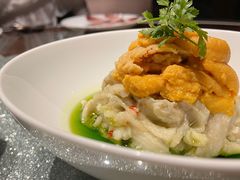 酱麻油海胆拌秋茄-杭州西子湖四季酒店·金沙厅