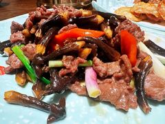 菌子炒牛肉-抱德·潮汕味(琶洲店原惠城鱼仔)