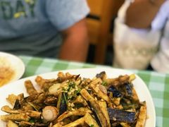 茄子拌扇贝-华圆美食