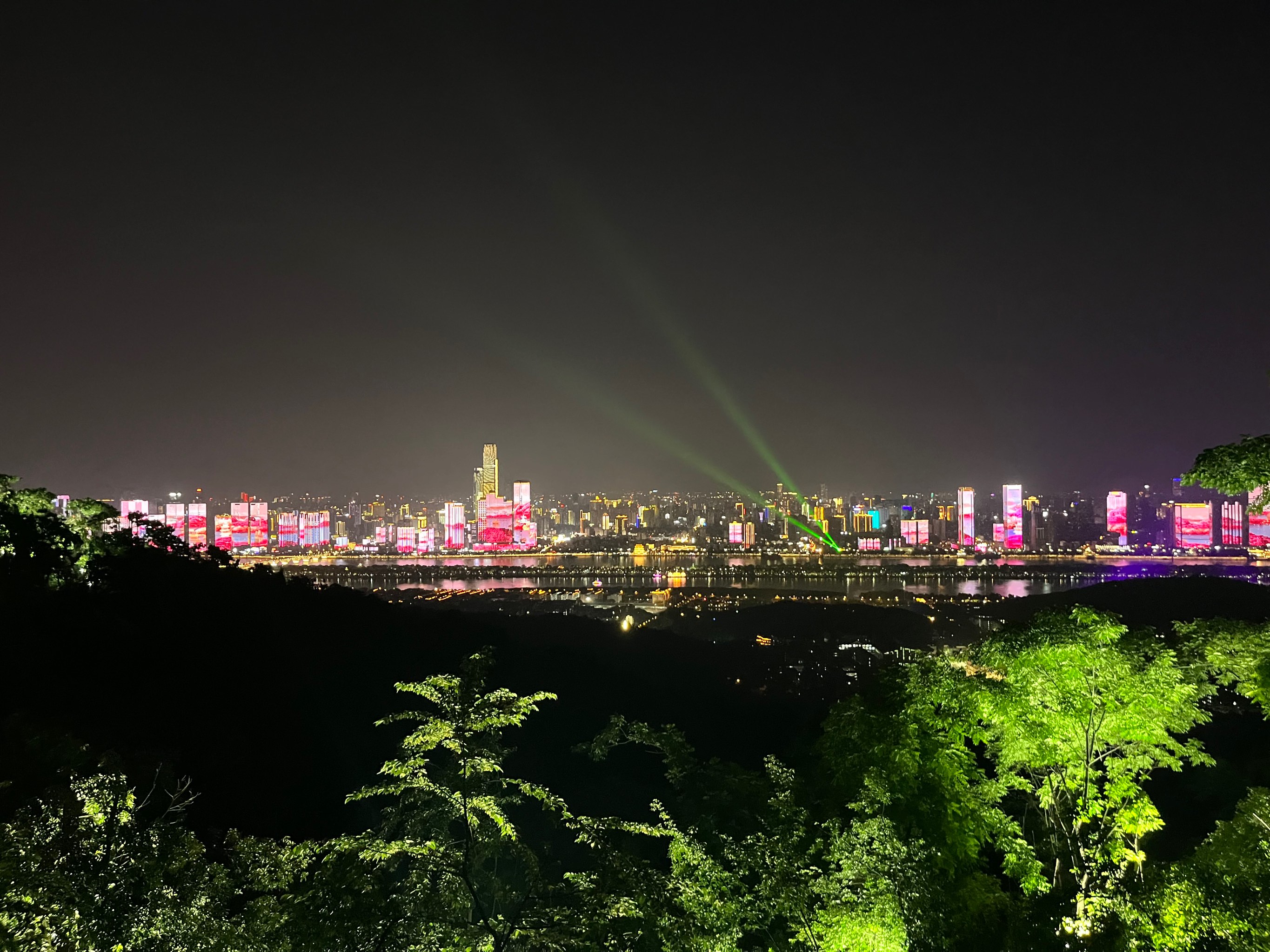 岳麓山夜景图片