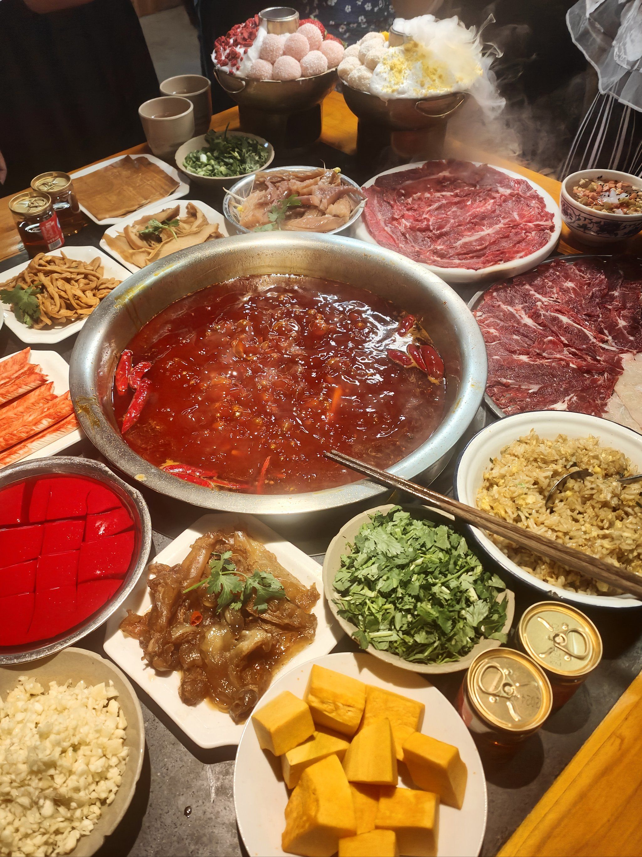 麻薯!麻辣火锅冲鸭