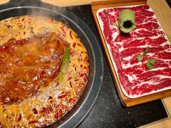 现切极品牛肉-晓秧锅鲜货火锅·重庆老字号(西外店)