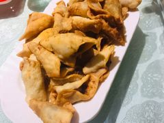 炸疙瘩角-华盛园卷子王农家菜水库鱼