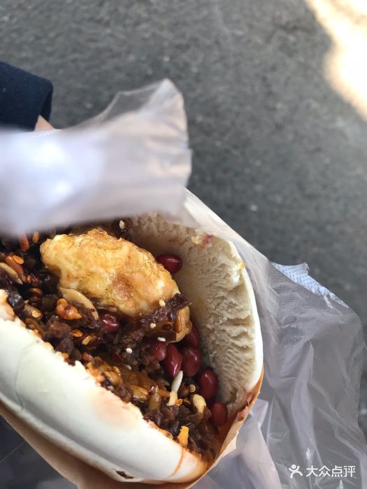 老马家马蓉蛋菜夹馍·腊牛肉夹馍-蛋菜夹馍-菜-蛋菜夹馍图片-西安美食