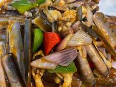 姜葱炒圣子王-鹏城人家海鲜酒家·23年老字号(较场尾店)