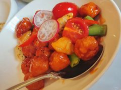 菠萝咕咾鸡球肉-玫瑰厅上海菜(兴国路店)