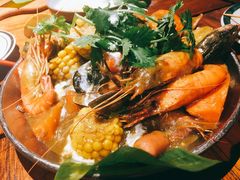 手抓海鲜黄咖喱味-仓库南洋海鲜小排档(柳河路店)