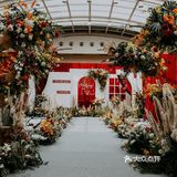 红色西式仪式婚礼