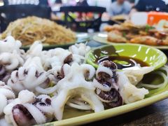 芥末白灼八爪鱼-贞姨美食·老字号海鲜大排档