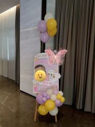-团子宝宝宴派对百日宴生日布置策划·求婚策划·气球布置别墅民宿