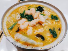 骨汤虾滑鲜蔬锅-喜家德虾仁水饺(中央大街店)