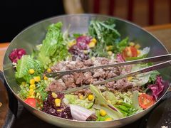 牛外脊沙拉-机器人火炉披萨