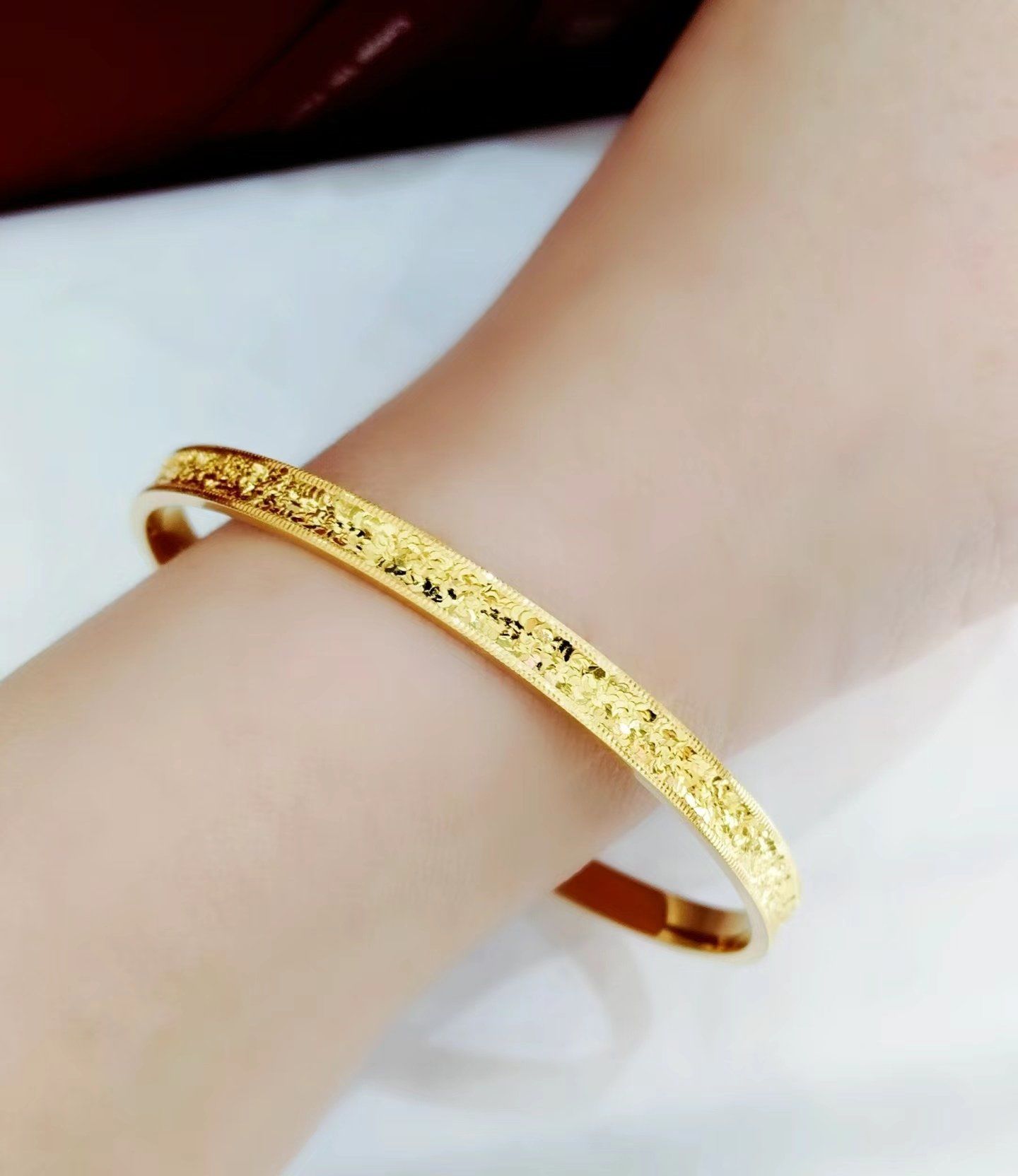 周大福碎冰冰手镯#珠宝首饰