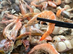 大盘蒜蓉白贝鱼虾蟹-金瑶池·猪肚鸡·传统冬瓜盅(20年白沙店)