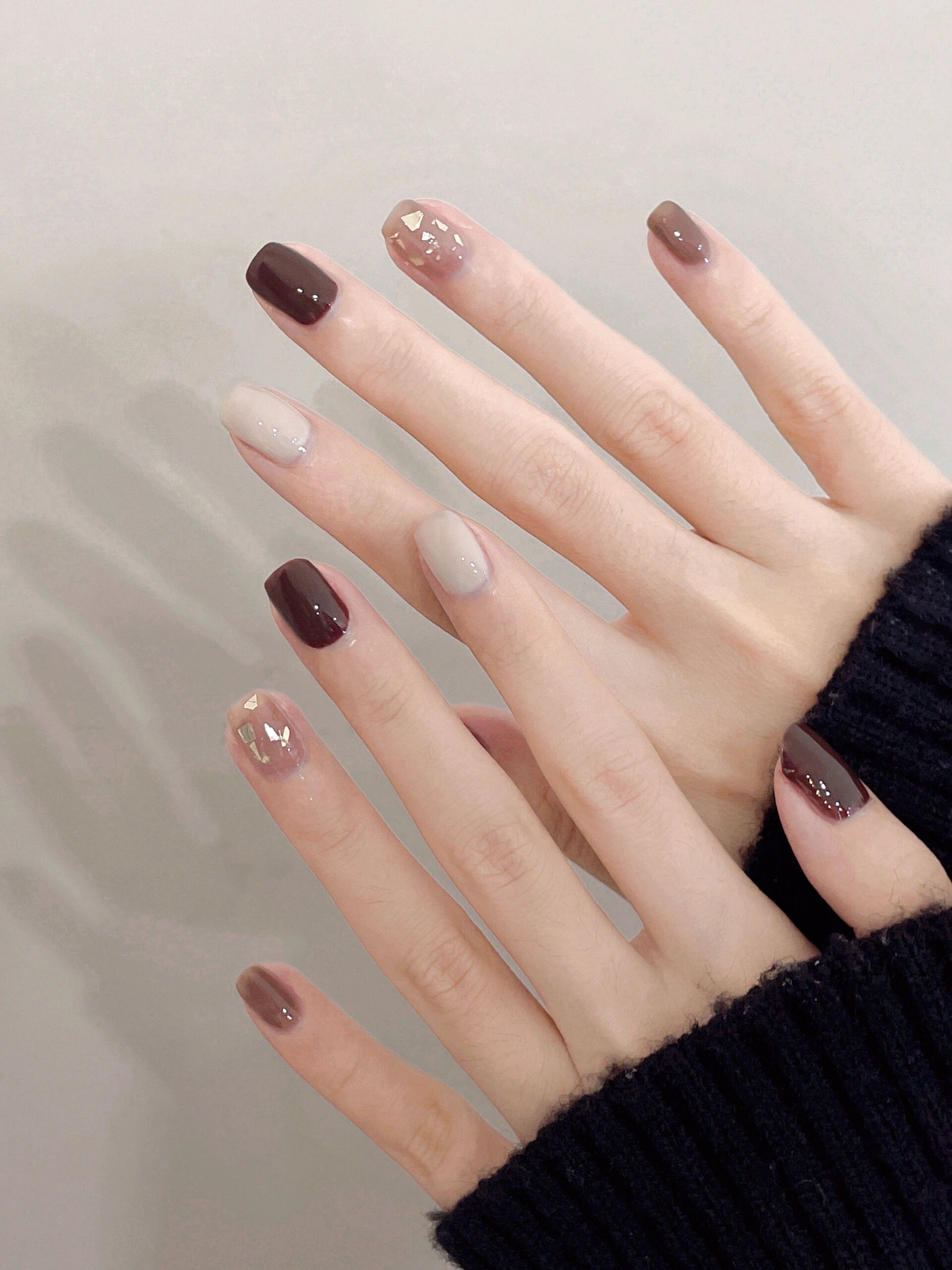 简约秋冬小短甲[美甲]