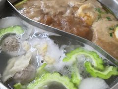 清汤沙茶双拼锅-鑫宝沙茶牛肉火锅(永泰店)