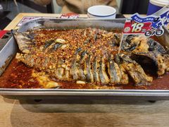 油泼香辣黑鱼-鱼酷活鱼烤鱼(梅江印象城店)