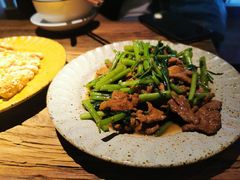 沙茶牛肉炒空心菜-星期天的电球引换所