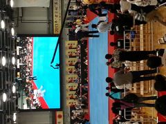 比赛仍在激烈进行中……-黄浦体育馆