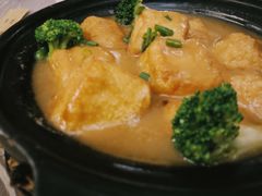 自制鲍汁豆腐煲-李记潮汕砂锅粥(营福路店)