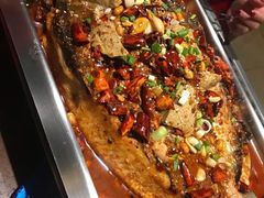香辣黑豆花味-鸣记脆皮烤鱼·海鲜烤鱼(亿合城店)