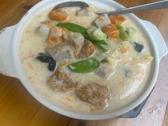 椰汁香芋南瓜杂锦煲-佛有缘素食馆·荔湾老字号(陈家祠首店)