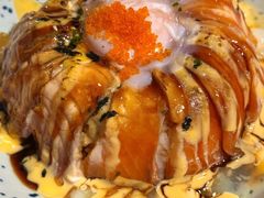 三文鱼流心熔岩饭-梦山水日本烧肉(五四广场店)