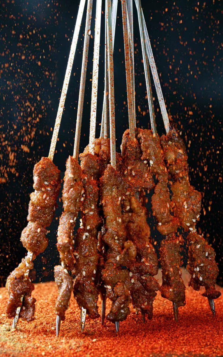 烤肉串的诱惑味道