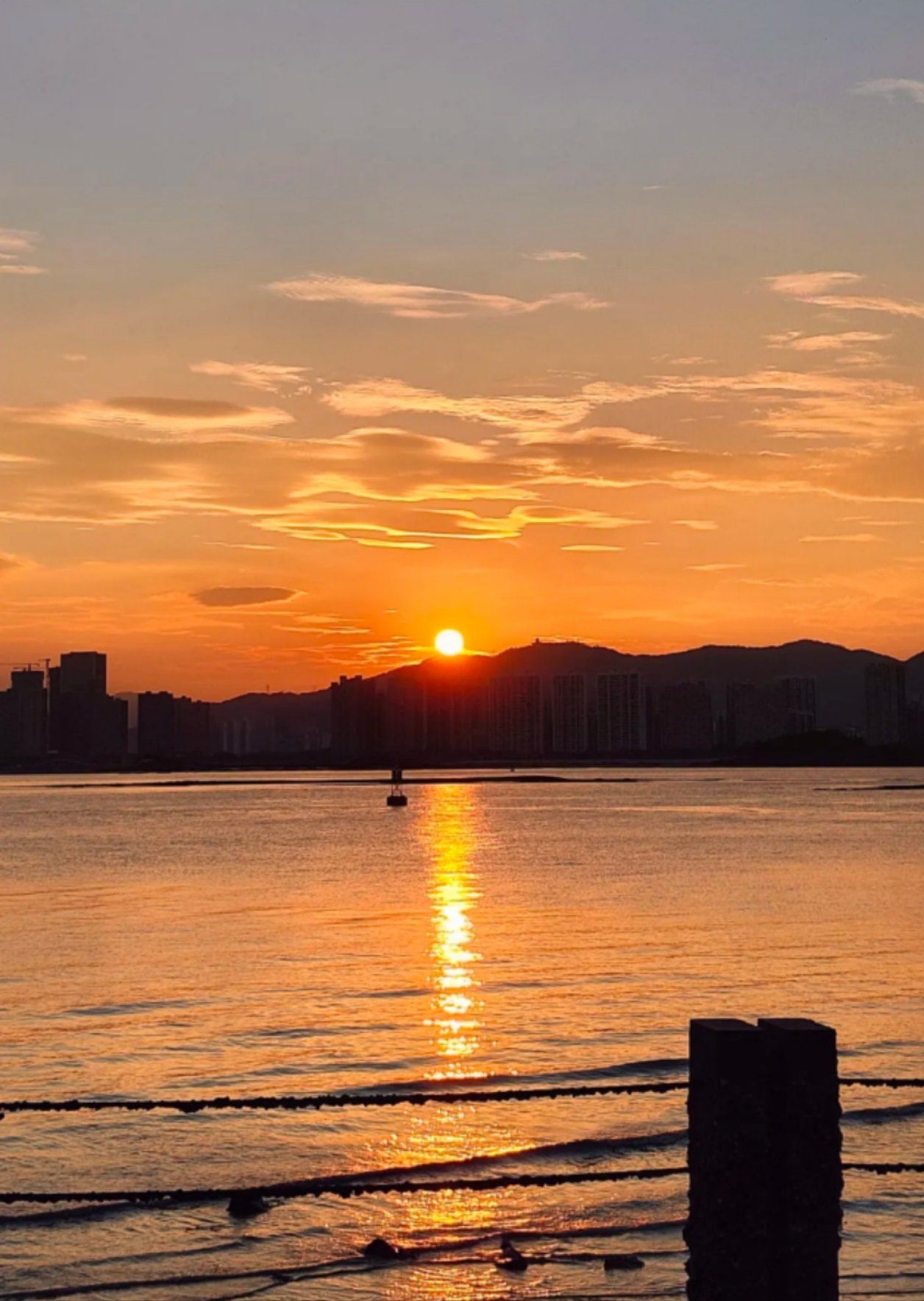 海湾公园,来厦门旅游可以来这边看日落🌇,天气好真的绝美,看宫崎骏