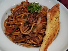 黑椒牛柳炒意面-魏斯理汉堡(西安沣东吾悦店)