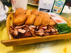 小饼炭烧肉-龙香居海鲜家常菜饭店·特色驴肉·古城浑锅