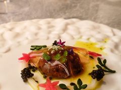 蓝鳍金枪鱼，10年鲟鱼子酱，发酵白芦笋-九献·创意菜(亮马河饭店)