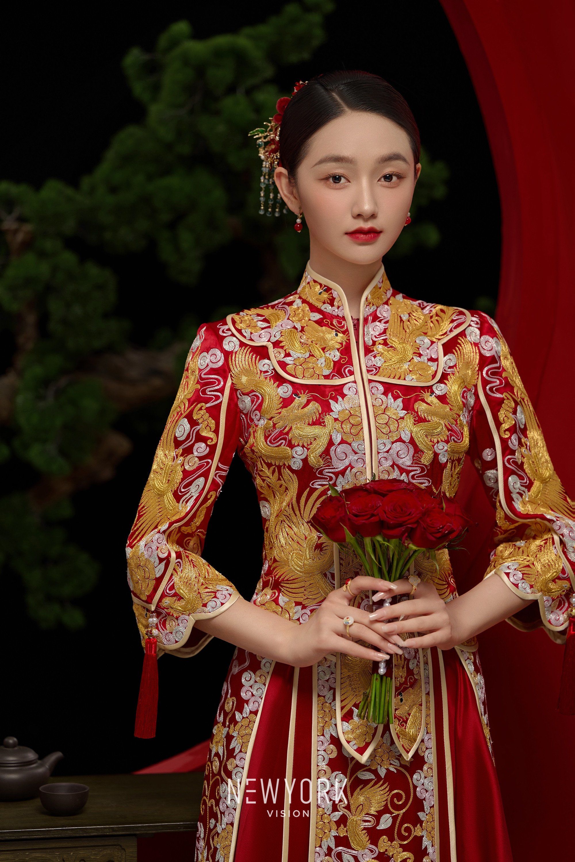 新中式婚纱照2024年爆97风格6015
